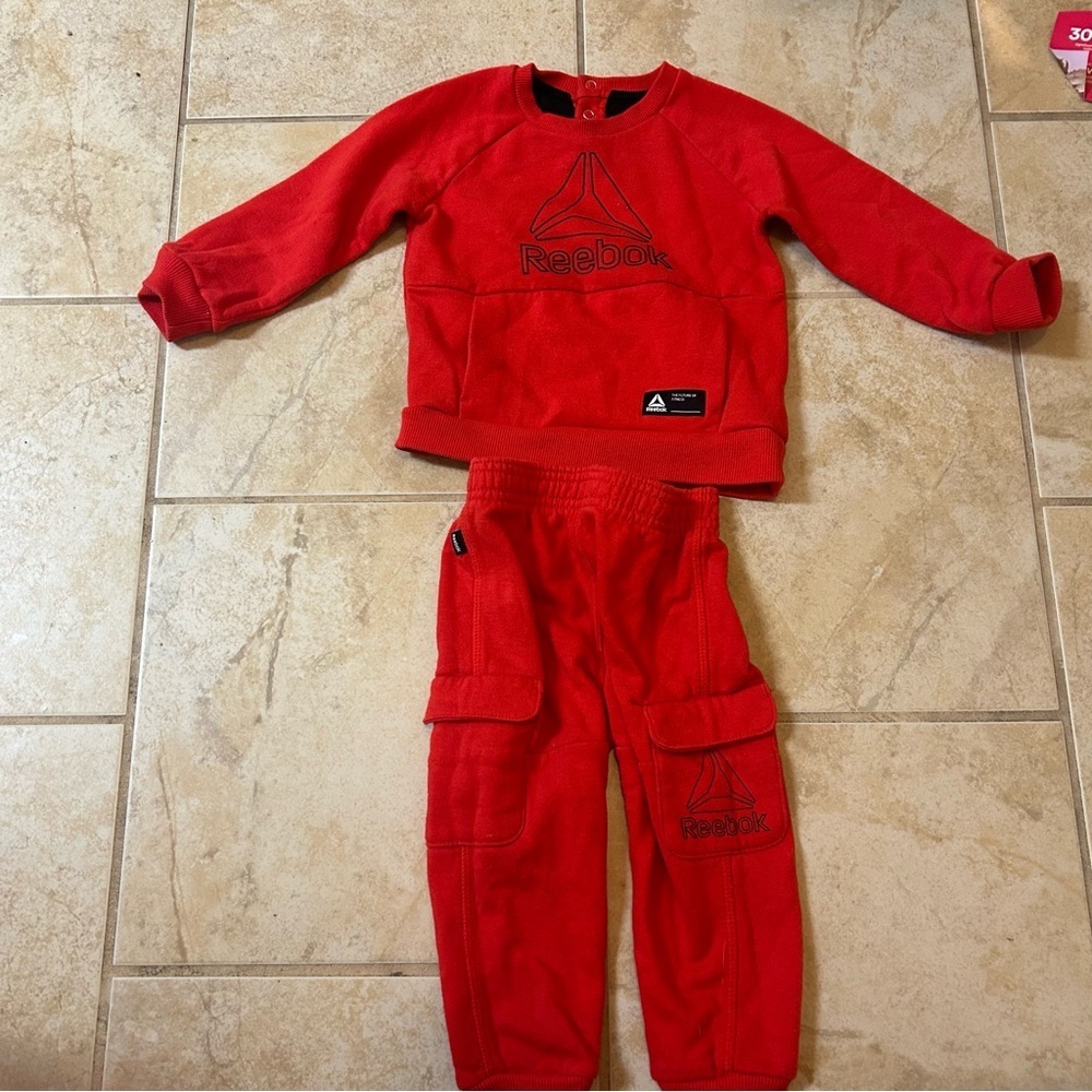 Reebok Baby & Toddler Crew Neck Pullover & Jogger Pant Set